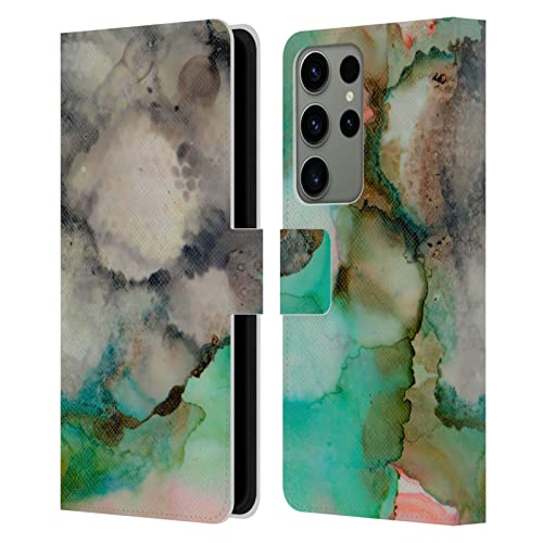 Étui portefeuille Galaxy S23 Ultra Haroulita Jungle Ink en cuir