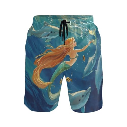 Short de bain décontracté avec compression pour entraînement de plage