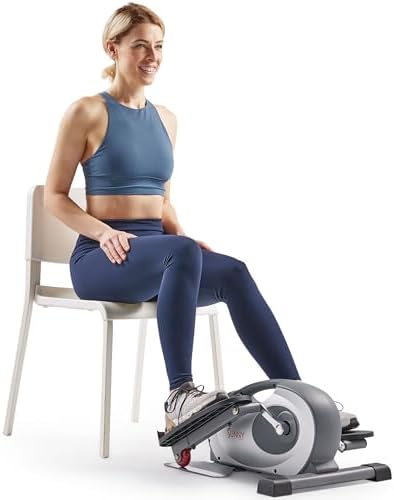 Sunny Health & Fitness Under Desk Elliptical Exerciser for Home, ...