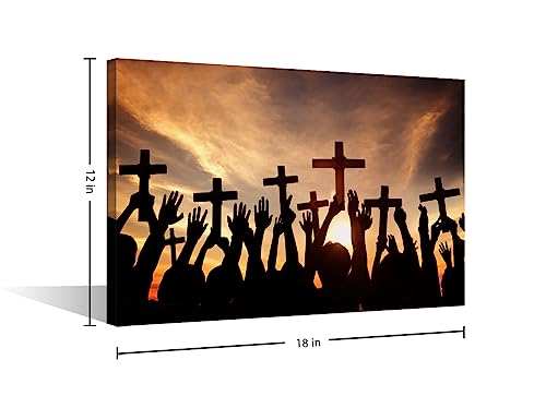 Toile de prière Jésus-Christ haute définition avec châssis moderne TISHIRON