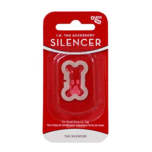 Quick Tags Pet Tag Silencer Bone, Small