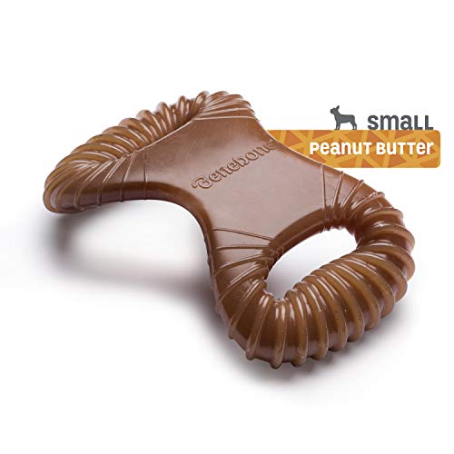 Benebone Dental Durable Dog Chew Toy For Aggressive Chewers, Real Peanut, Made In Usa, Small #TOP3