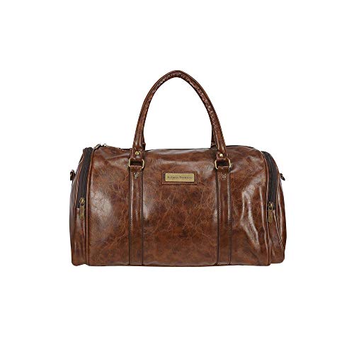 Image of Indian Terrain Mens 1 Compartment Zip Closure Duffle Bag (Brown Free Size)