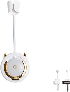 Hair Dryer Storage,Wall Mounted Hairdryer Bracket,HandsFree Blow Drying Holder for Bathroom Use White