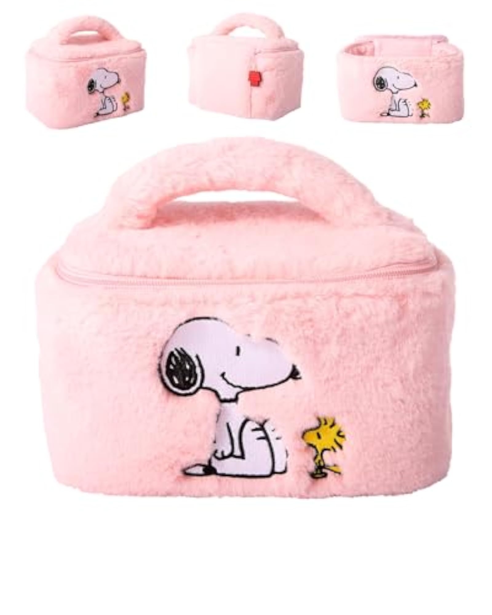 Fluffy Makeup Bag Featuring Official Characters, Cute Design