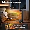 Aroeve Calefactor Bajo Consumo, Calefactor Electrico Cerámico PTC 2000W 4 Modos Incluye ECO, Oscilación 90°, Temporizador 24h con Control Remoto, Protección Contra Sobrecalentamiento y Vuelco, Hogar #1