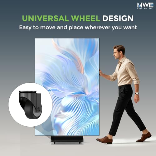 Image of MWE 90 Inch Tri-Fold LED Poster Screen with Flight Case, P1.53 Dual-Sided LED Digital Signage Display, Spliceable Advertising Display Kiosk with Publishing System, Video Wall for Events and Rentals
