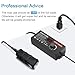 SHNITPWR AC Adapter 120W Universal Power Adapter 4V 5V 6V 9V 12V 15V 18V 19V 20V 24V Adjustable Switching Power Supply 100V~240V AC to DC 4V ~ 24V 5A Converter with 14 Tips & Polarity Converter