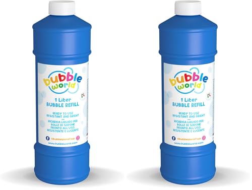 Bubble World Dulcop - 103.568500 - Liquide pour Bulles de Savon géantes 1 L (Lot de 2)