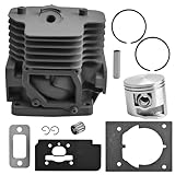 Quealzara シリンダーピストンキット Echo PB-8010H PB-8010T PB-9010H PB-9010T シンダイワEB810 EB810RT EB910 EB910RT バックパック ブロワー P100006300 P100012460 P1000 P1000 00802 0 P100008021