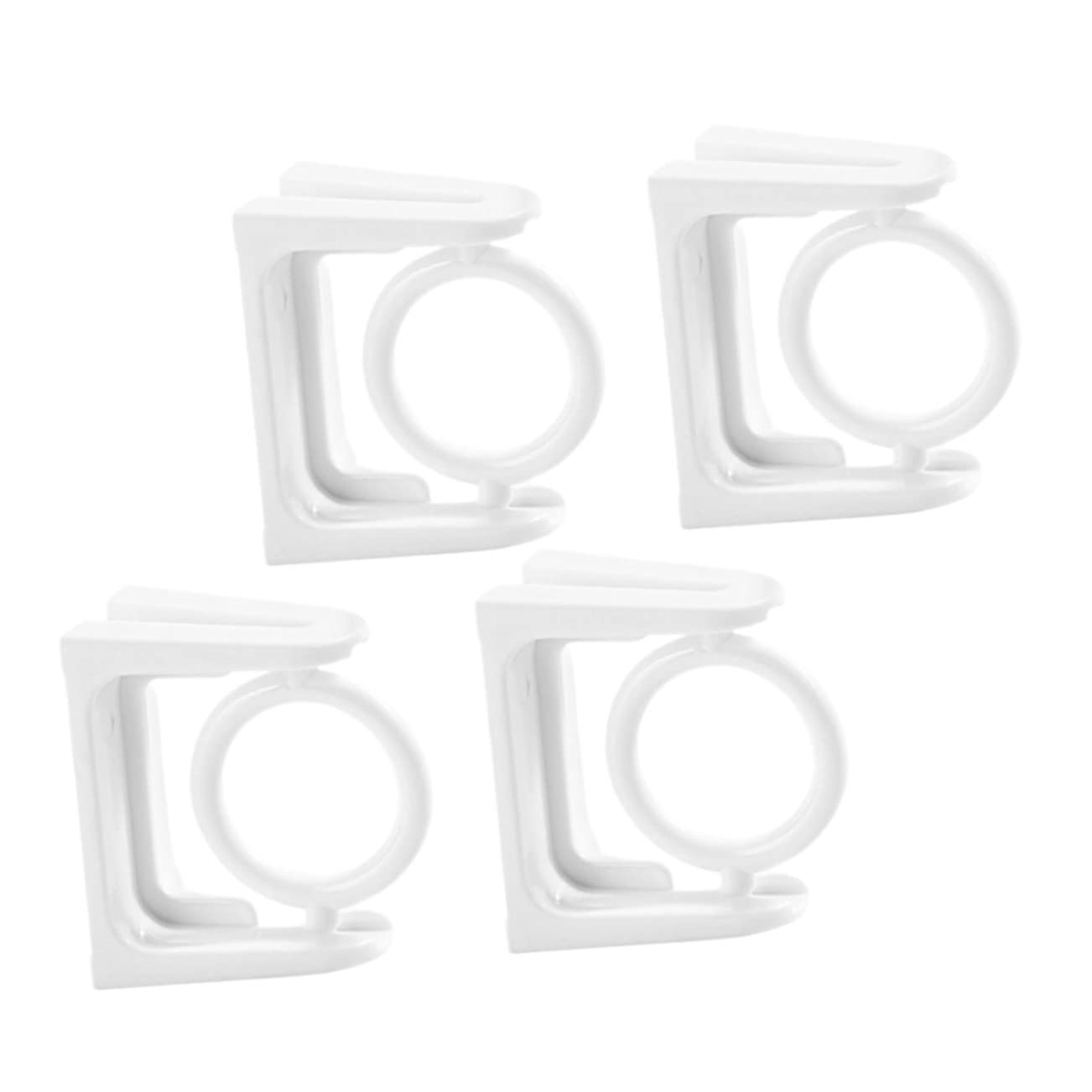 DECHOUS 3 Set di Ganci per Aste per Tende Facili da Installare Ganci per Aste per Tende Senza Chiodi per La Casa 4 Pezzi * 3