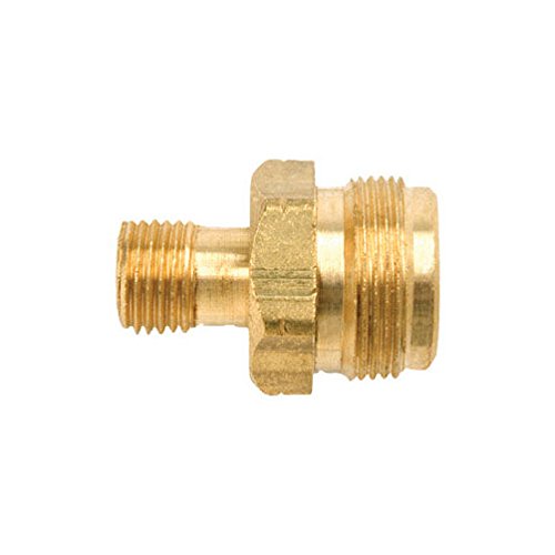 Mr Heater Heater Throwaway Cylinder Adapter with Shutoff - Brass, Propane Accessory - 9/16 in