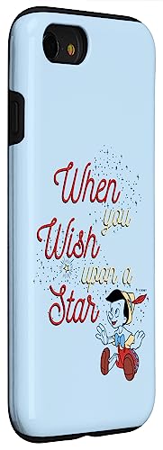 Coque Disney Pinocchio iPhone SE When You Wish Upon A Star - 3