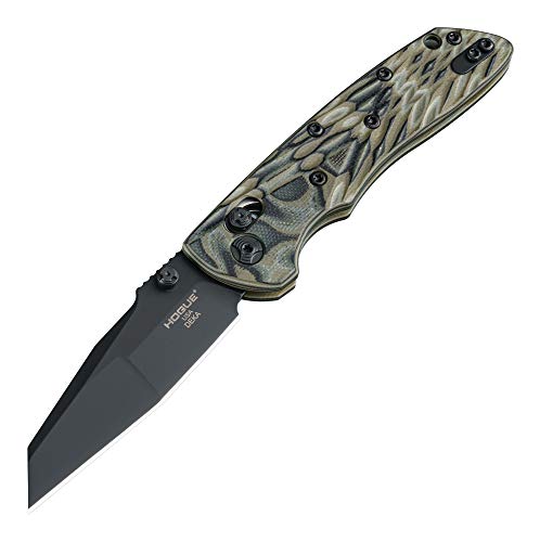 Hogue 24268 Deka 3.25" ABLE Lock Folder - Modified Wharncliffe Blade Black Finish - G-10 Frame - G-Mascus Green, Multi, One Size