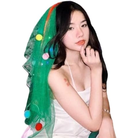 Voile à pompons colorés YUEHUINIAO Cover