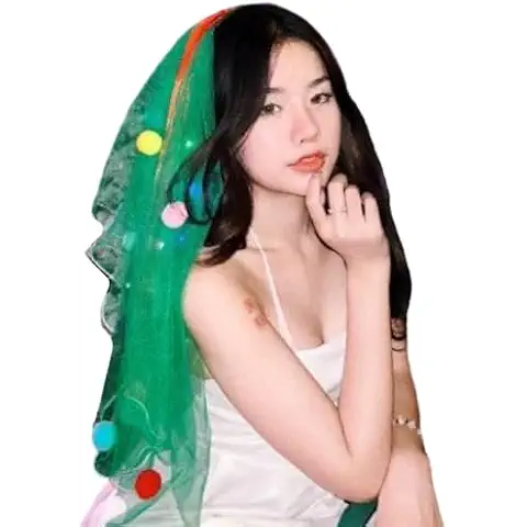 Voile à pompons colorés YUEHUINIAO Cover