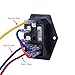 HiLetgo 3pcs AC 250V 10A 3 Terminal Power Socket with Fuse Holder Case ON/OFF Switch Arcade Power Supply