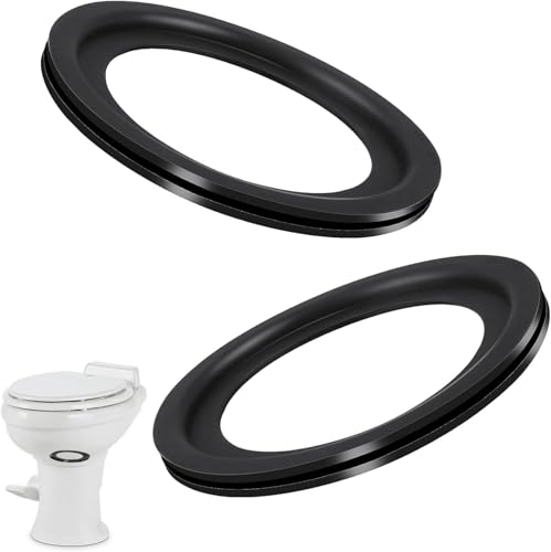 Image of 2 Pack 385311658 Flush Ball Seal Replacement Compatible with 300 /310 / 320 RV Toilets - Ideal Flush Ball Gaskets