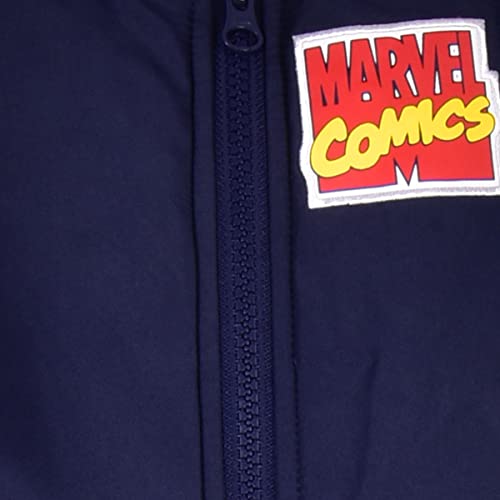 marvel avengers boys 2 piece zip up hooded puffer coat and overall snowsuit set for toddlers and little kids