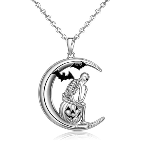 ITESSY Halloween Pumpkin Bat Necklace for All Cover