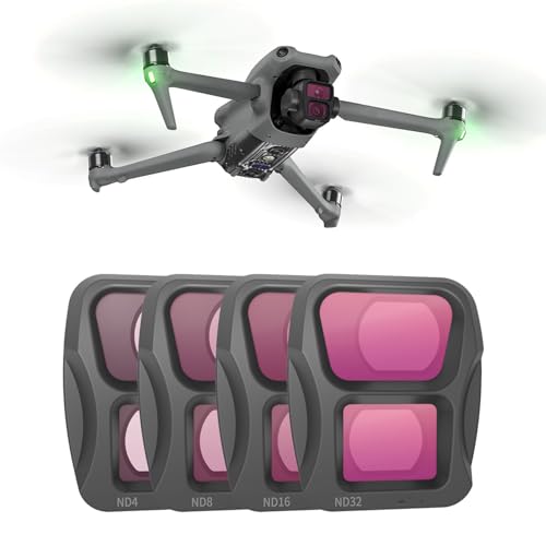ND Filter Set Compatible for DJI Air 3 Drone Lens Filters ND8/16/32/64 Neutral Density Filter for Air 3 Drone Accessories 4Pack