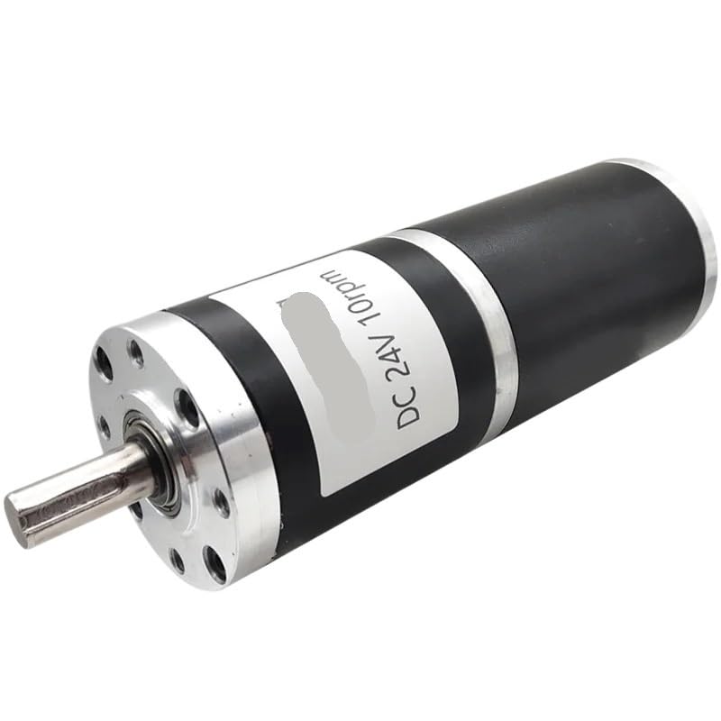 DC 12V and DC 24V Planetary Gear Motors Low Speed High Torque Diameter 60MM Adjustable Speed Reversible Low Speed 10 to 500RPM(24v 100rpm 11kgf.cm)