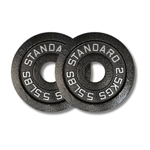 Premium Retro 2″ Cast Iron Weight Plates (Pair) – Heavy-Duty Barbell Plates for Weightlifting, Powerlifting, Squats, Bench Press & Deadlifts – Gym & Home Fitness Equipment