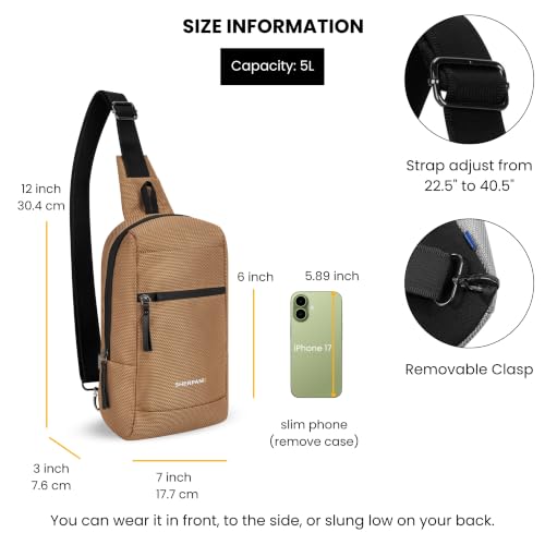 Image of Sherpani Metro, Reversible Anti-Theft Sling Bag for Women | 5L Crossbody Backpack, Shoulder & Chest Purse, Water Resistant, Everyday Carry, RFID Protection, Gift for Her