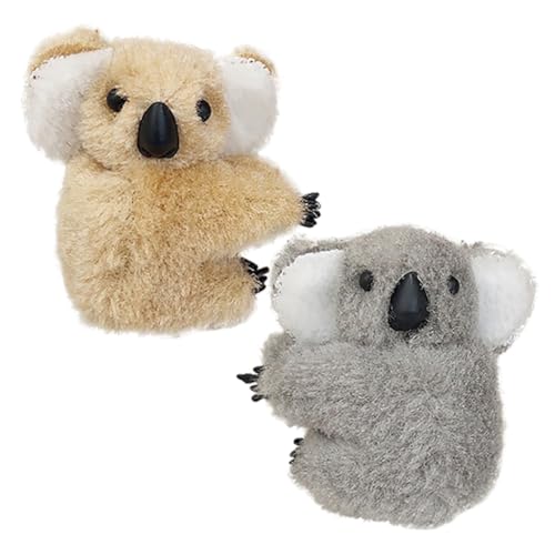 KESYOO コアラ ヘアクリップ ぬいぐるみ 髪留め 動物 ヘアアクセサリー 子供用 クリップ デザイン ふわふわ かわいい ヘアピン