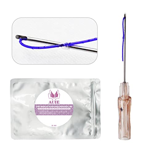 Elves PDO Thread Lift For Face Whole Body/4D Cog Type,4D Cog PDO Threads Lifting, 10pcs (L21G100mm) Elves PDO Thread Lift For Face Whole Body/4D Cog Type,4D Cog PDO Threads Lifting, 10pcs (L21G100mm)