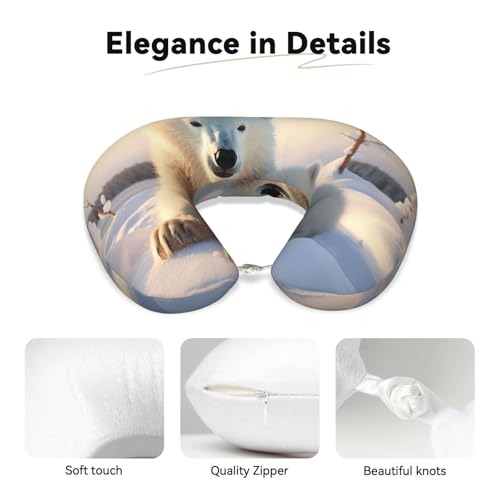 Almohada de viaje de espuma viscoelástica para cuello miniatura 3