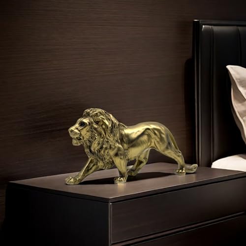 Estatua Figura León Resina Decoración Hogar Oficina miniatura 7