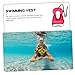 KESYOO Inflatable Vest for Boys and Girls Buoyancy Swim Vest for Snorkeling and Pool Activities Boy Girl's Snorkeling Jacket Bright Red Safe and Comfortable Floating Aid for Young