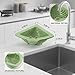 Triangular Magnetic Drain Basket - Corner Sink Strainer,Magnetic Sink Filter Basket Large Capacity Kitchen Strainer for Draining & Storage, Punch-Free Installation, No Tools Needed