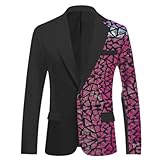 【Anzugsjacke für Herren】 Die zeitlose und moderne Freizeitjacke ist exquisit detailliert,schmeichelt Ihrer Figur und eignet sich hervorragend für verschiedene Anlässe - Hochzeit,Debatte,Abschlussball,Yachtpartys,Bankette,Geschäftsessen,Zeremonien,Verabredungen,alltägliche oder halbformelle Anlässe,schaffen ein Gefühl von Fit und anständig für Sie.Langlebig genug für mehrere Jahreszeiten,ein auffälliger Blazer in einer Herrengarderobe.