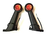 Ml MelTruck® Lot de 2 feux de contour LED 12 V 24 V pour camion remorque remorque E9