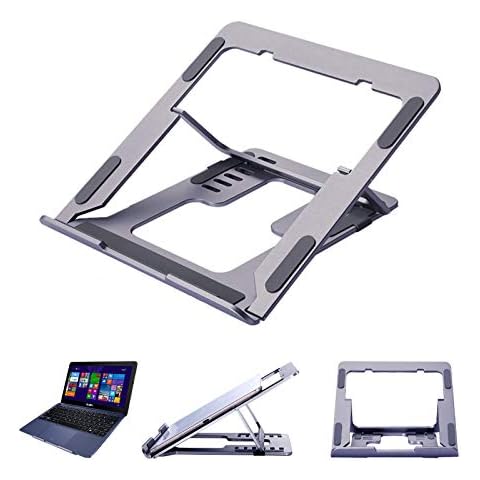 Laptop Stand, Portable Computer Stand Ergonomic Aluminum Laptop Mount, Dell, More 10-15.6” Laptops (Space Gray) (Space Gray) Cover