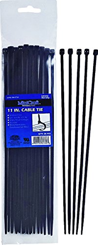 Mintcraft cv200sw-253l Cable Tie, 20,3 cm) 40-pound, Negro, 6-Pack