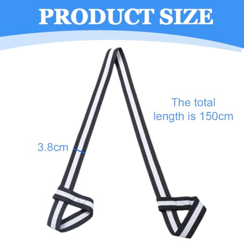 XURJUMI 2 Piezas Correa Esterilla Yoga, Ajustable Algodón Cinta de Yoga para Todos los Tamaños de Esterilla de Yoga, Estiramientos y Fitness, Compatible con Todos los Tamaños de Esterillas - Imagen 3