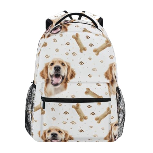 Sac à dos motif chien multicolore idéal pour les journées de cours sur le campus
