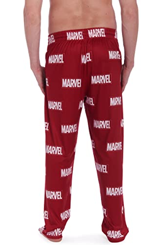 Marvel Avengers Captain America Spider-Man Hulk Mens 2 Pack Pajama Pants Grey/Red Large #TOP4