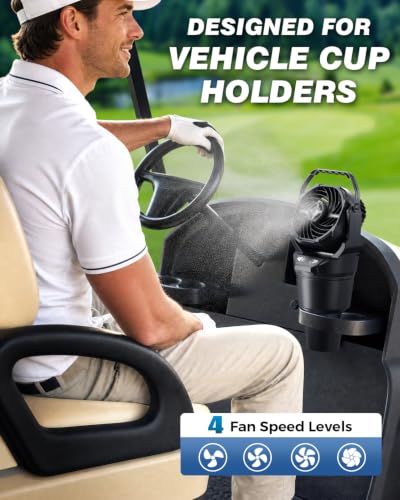 Etholzon Cup Holder Misting Fan