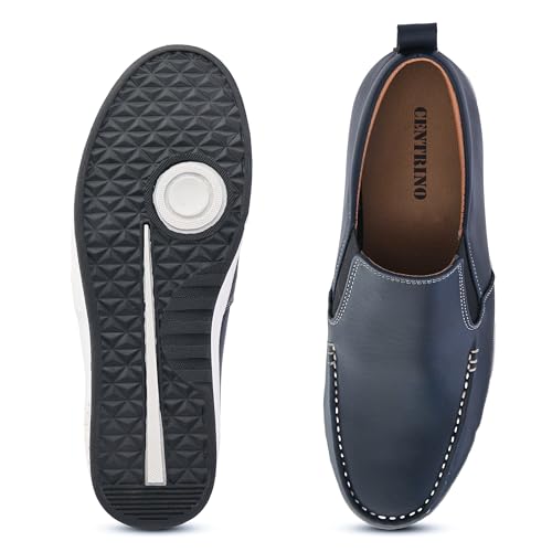 Image of Centrino Walking Loafers for Men | Shoes for Man Stylish | Casual Slip-On Lightweight Moccasins | Cushioned Insole | Breathable Comfortable | Hand-Stitched | Mens Loafer Shoes for Daily Office Outings (9495)
