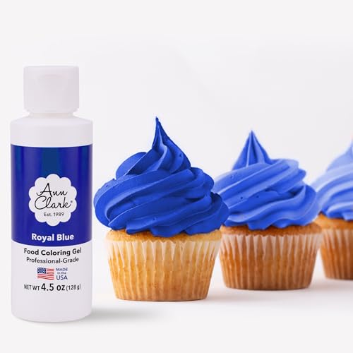 Ann Clark Royal Blue Food Coloring Gel, Large 4.5 Oz Professional Grade Made In Usa