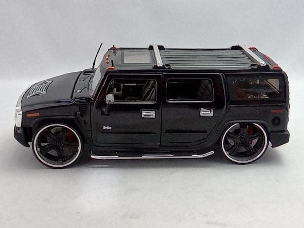 JADATOYS ハマーH2カスタム黒ジャダHUMMER H2 USAミニカー 91560-JADA-BLACK-2003-Hummer-