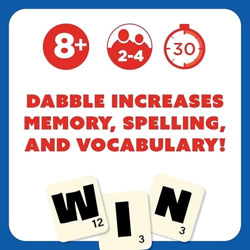 Dabble juego de mesa educativo familiar de palabras miniatura 5