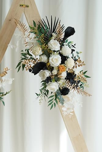 Arreglo Floral Arch Blanco y Negro para Decoración miniatura 4