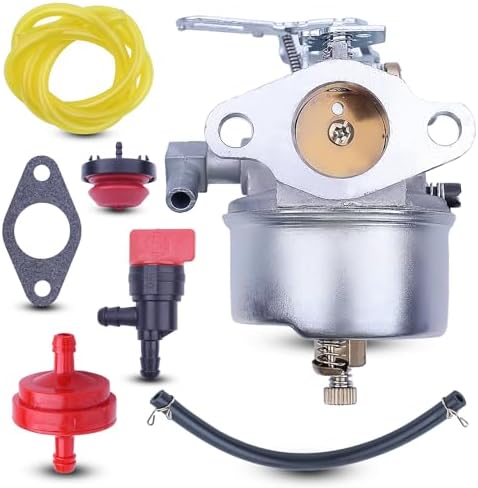 Carburetor Kit with Fuel Filter Fuel Line and Primer Bulb for 632113A 632113 HS40 HSSK40 50-662 MFG 1427 Engine Replacement Part