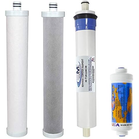 APPLIED MEMBRANES INC Replacement Filter Set for Culligan AC-30 RO System | Includes RO Membrane, Carbon Filter, Sediment Filter, and Post Filter | Culligan Compatible Cover
