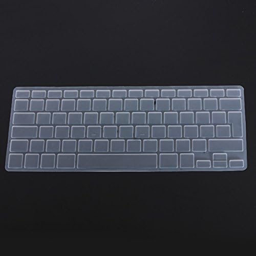 GSuMio Soft Keyboard Cover Silicone Skin Keyboard Protector for MacBook Pro 13" 15" 17" (with or without Retina Display) and MacBook Air 13" EU/UK European ISO Keyboard Layout - Transparent
